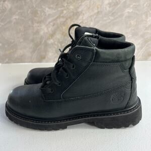 Timberland Ankle Chukka Boots Womens 8M Black Lace Up Leather Durable Waterproof